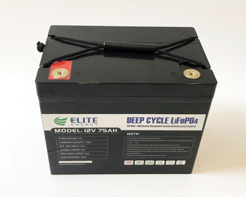 Deep Cycle 12V 75Ah Şarj Edilebilir Lityum Pil 960Wh Enerji